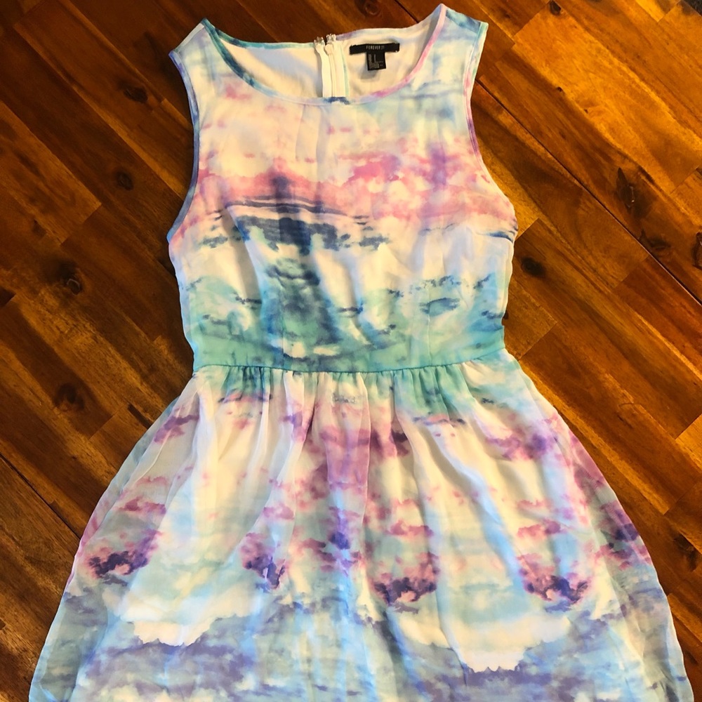 Forever 21 watercolor dress